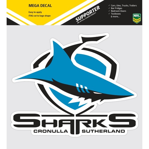 Cronulla Sharks Mega Logo Decal