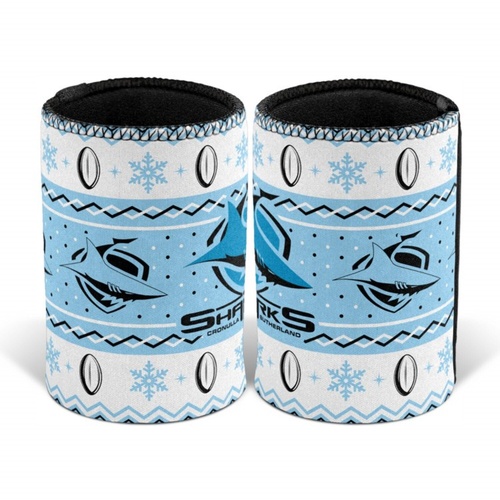 Cronulla Sharks Christmas Stubby Holder