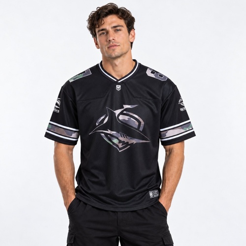 Cronulla Sharks Adults Camo Gridiron Jersey