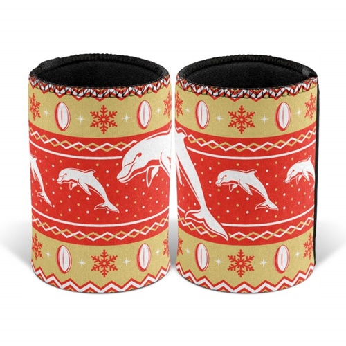 Dolphins Christmas Stubby Holder