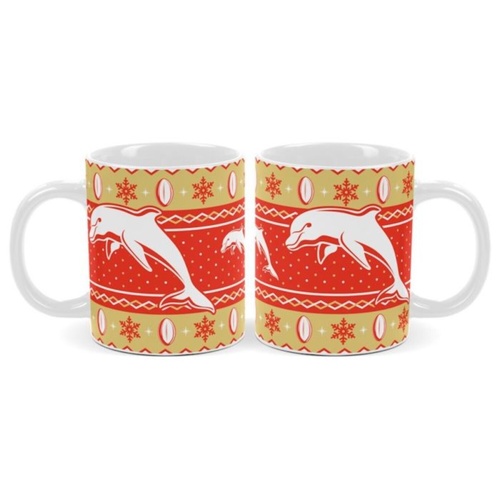 Dolphins Christmas Coffee Mug