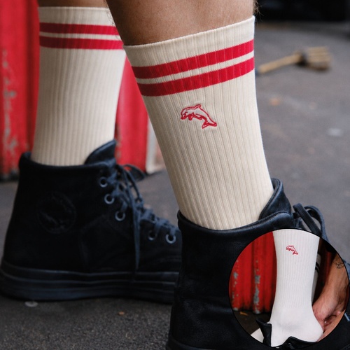 Dolphins Sneaker Socks 2 Pack Gift Box