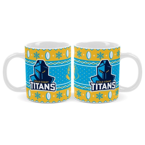 Gold Coast Titans Christmas Coffee Mug