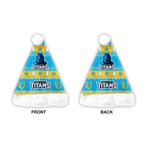 Gold Coast Titans 2026 Christmas Santa Hat
