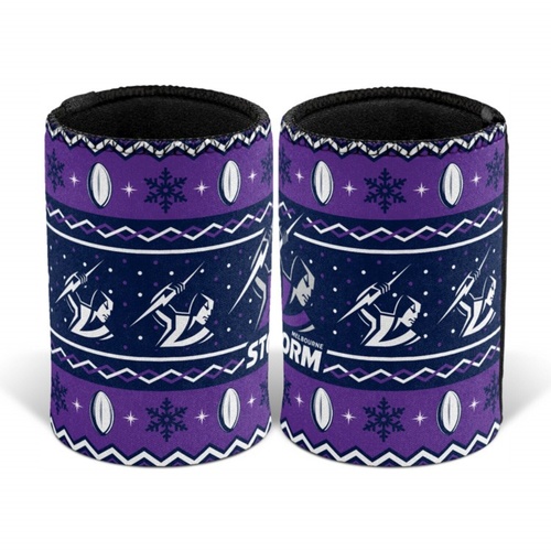 Melbourne Storm Christmas Stubby Holder