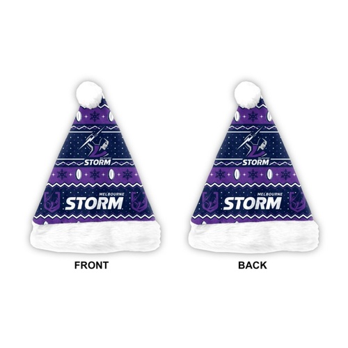 Melbourne Storm 2026 Christmas Santa Hat