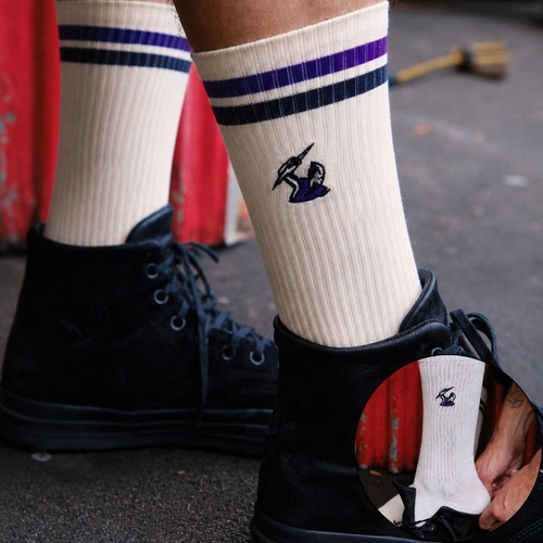 Melbourne Storm Sneaker Socks 2 Pack Gift Box