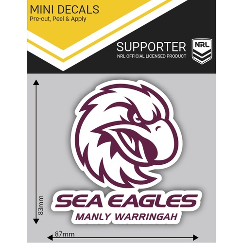 Manly Sea Eagles Mini Decal