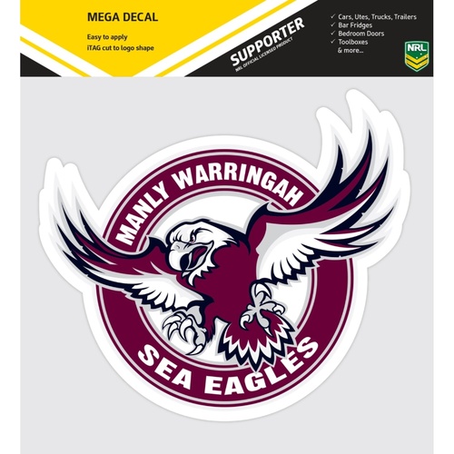 Manly Sea Eagles Mega Logo Decal