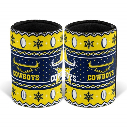 North Queensland Cowboys Christmas Stubby Holder