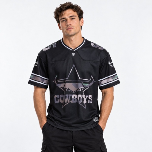 North Queensland Cowboys Adults Camo Gridiron Jersey
