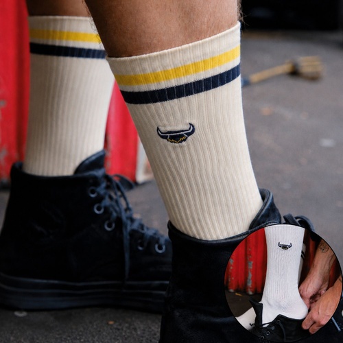 North Queensland Cowboys Sneaker Socks 2 Pack Gift Box