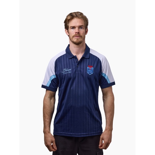 New South Wales Blues Mens Shaped Panel Polo