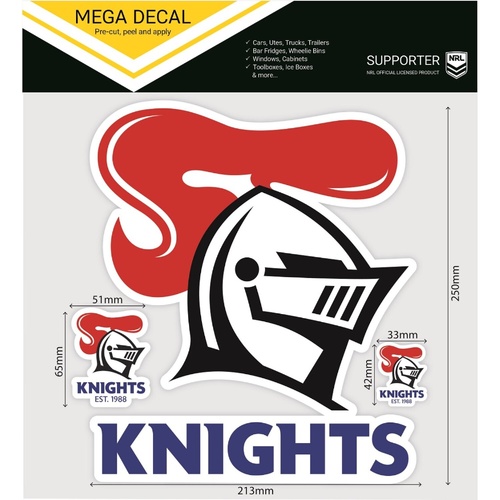 Newcastle Knights Mega Logo Decal