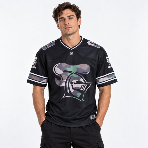 Newcastle Knights Adults Camo Gridiron Jersey