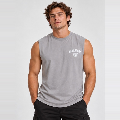 New Zealand Warriors Adults Overspray Muscle Top