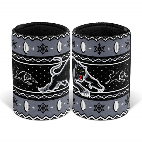 Penrith Panthers Christmas Stubby Holder