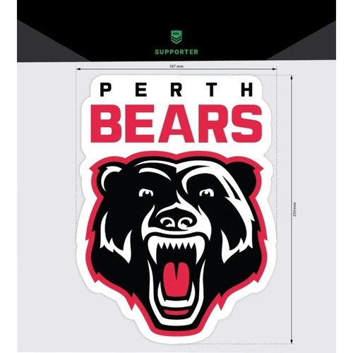 Perth Bears Mega Logo Decal