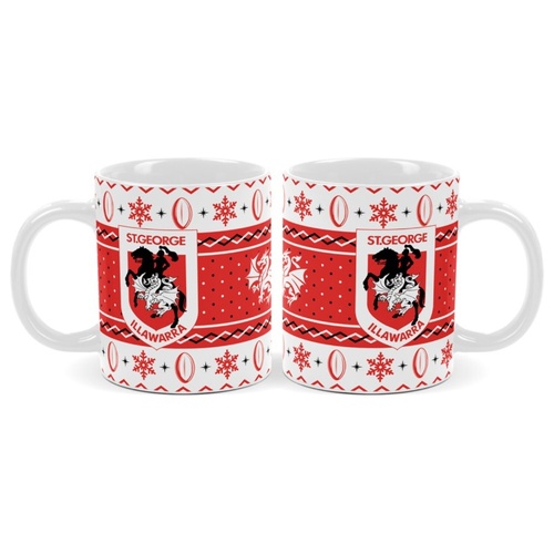 St George Illawarra Dragons Christmas Coffee Mug
