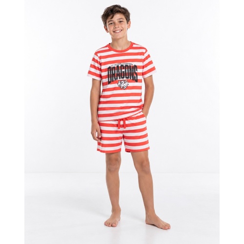 St George Illawarra Dragons Youths Stripe PJ Set