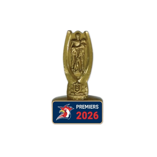 Sydney Roosters 2026 Premiers 3D Trophy Pin