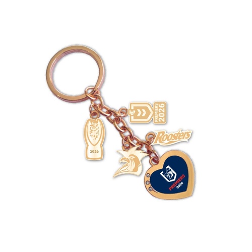 Sydney Roosters 2026 Premiers Charm Keyring