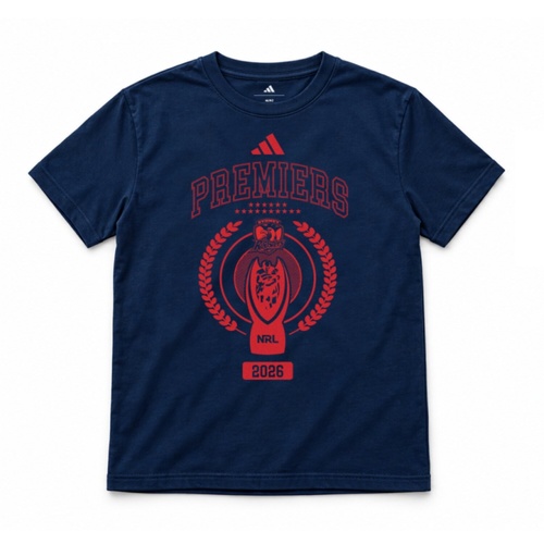 Sydney Roosters 2026 Adidas Youths Premiers Tee