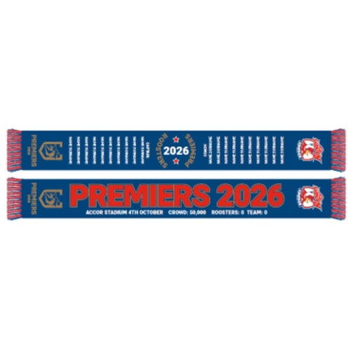 Sydney Roosters 2026 Premiers Scarf