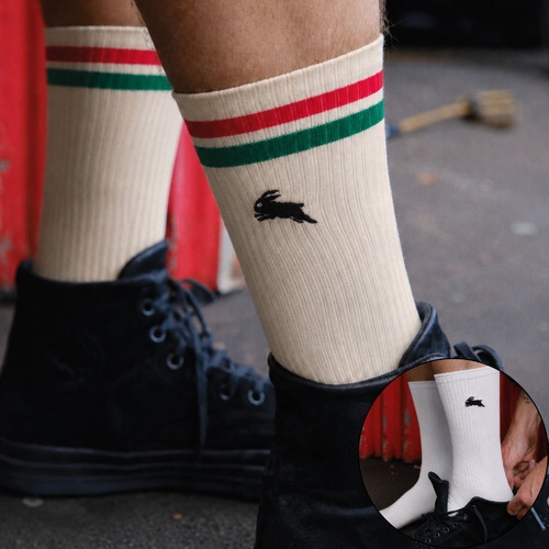 South Sydney Rabbitohs Sneaker Socks 2 Pack Gift Box