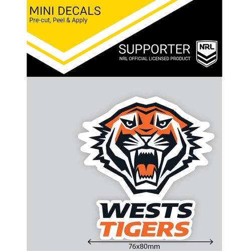 Wests Tigers Mini Decal