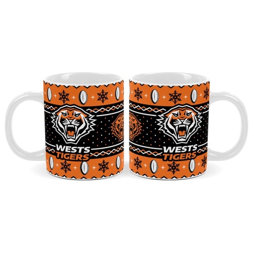 Wests Tigers Christmas Coffee Mug