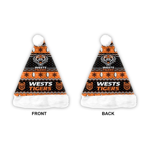 Wests Tigers 2026 Christmas Santa Hat