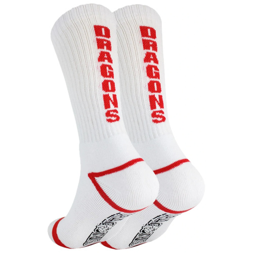 St George Dragons 1 Pack Crew Socks