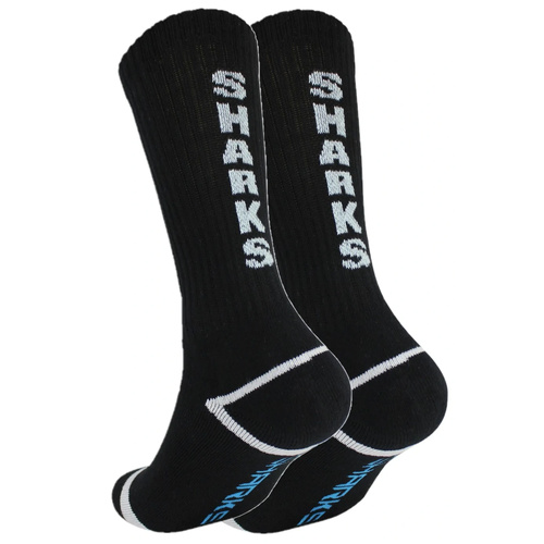 Cronulla Sharks 1 Pack Crew Socks