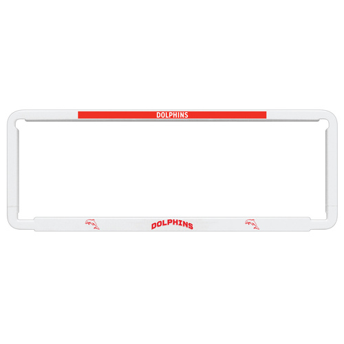 Dolphins Number Plate Frame