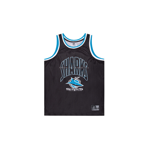 Cronulla Sharks NRL Mens Basketball Singlet