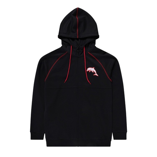 Dolphins NRL Mens Zip Through Hood