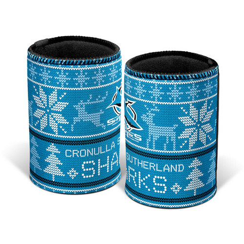 Cronulla-Sutherland Sharks Christmas Can Cooler