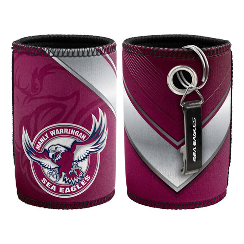 Manly Warringah Sea Eagles NRL Can Cooler with Bottle Opener