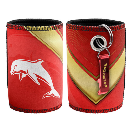 Dolphins NRL Can Cooler with Bottle Opener