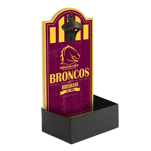 Brisbane Broncos Bottle Opener With Catcher