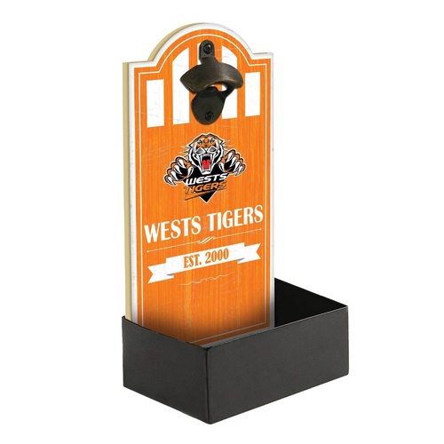 Wests Tigers Bottle Opener With Catcher