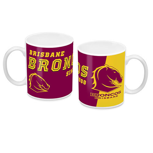 Brisbane Broncos Ceramic Mug - Logo