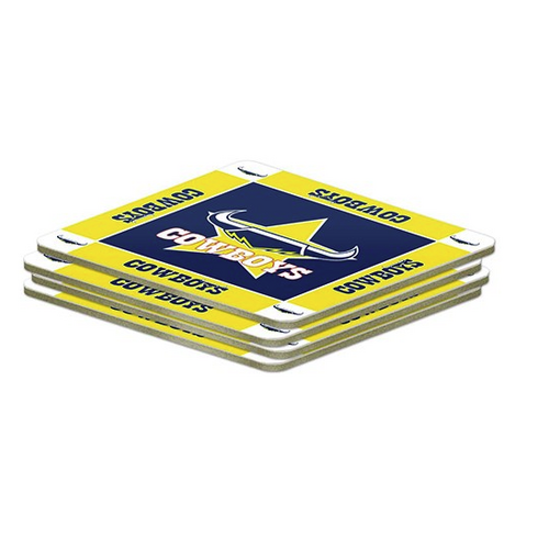 North Queensland Cowboys Official NRL 4 Pack of Coasters