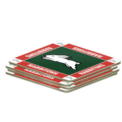 South Sydney Rabbitohs Official NRL 4 Pack of Coasters