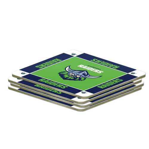 Canberra Raiders Official NRL 4 Pack of Coasters