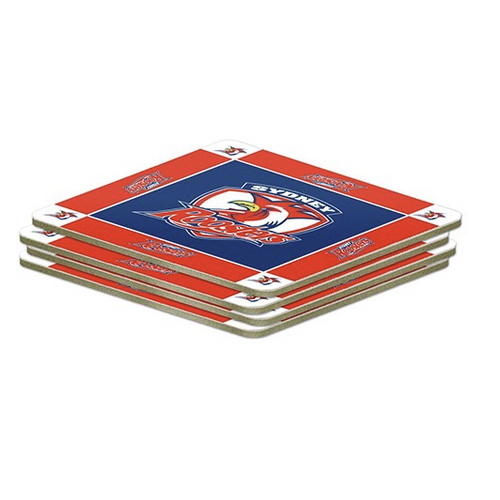 Sydney Roosters Official NRL 4 Pack of Coasters