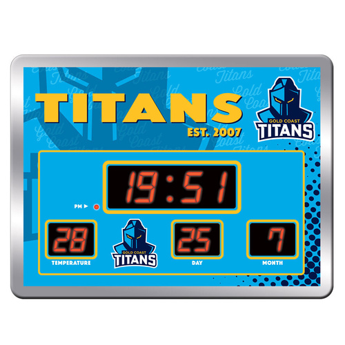 Gold Coast Titans NRL LED Scoreboard Clock