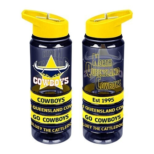 North Queensland Cowboys Tritan Drinks Bottle With Bands