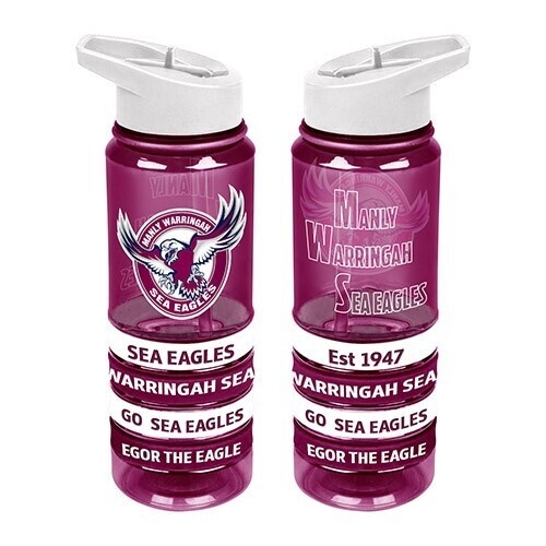 Manly Sea Eagles Tritan Drinks Bottle With Bands